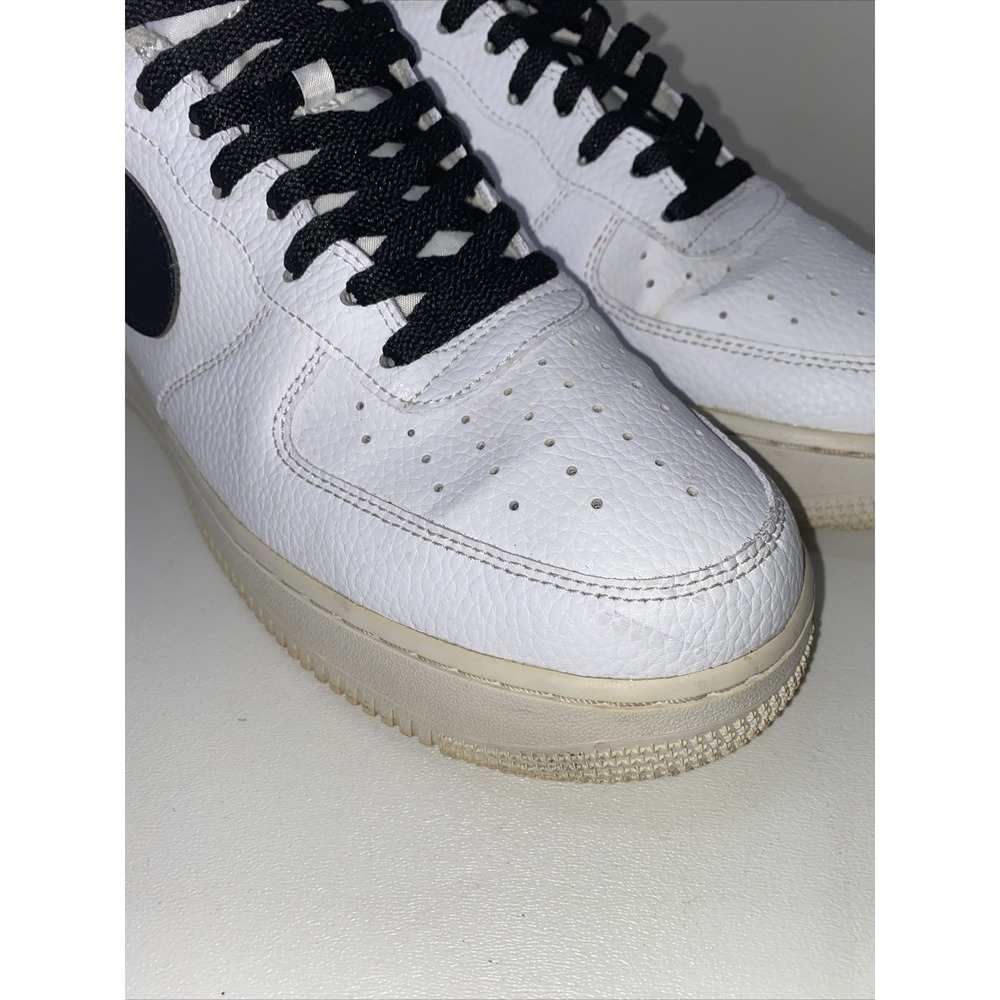 Nike Air Force 1 '07 Men's Size 12 White/Black CT2302 100 Fast Shipping - Picture 10 of 15